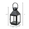 Elegant Black Medium Candle Lantern - Revere Style