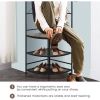 Modern Corner Entryway Hall Tree Shoe Storage Bench Coat Rack