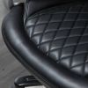 Black Big and Tall Diamond Stitching Executive Adjustable Height Office Chair