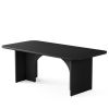 Modern Extra Large Executive Home Office Computer Desk in Black