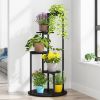 Modern 5-Tier Indoor Plant Stand in Black