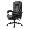 Black 7 Mode Vibrating High Back Executive Massage Adjustable Office Chair