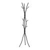 74-inch Freestanding Black Metal Coat Rack Entryway Hall Tree Umbrella Stand
