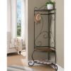 Corner Metal Hall Tree Entryway Coat Rack Upholstered Storage Bench Shoe Rack