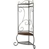 Corner Metal Hall Tree Entryway Coat Rack Upholstered Storage Bench Shoe Rack