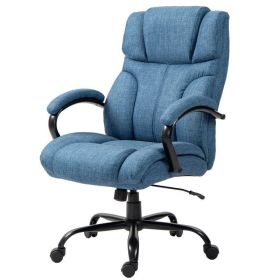 Denim Blue Big/Tall Adjustable Height Office Chair - 500 lbs. Weight Capacity