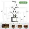 62-inch Tall Tree Shaped Indoor Plant Stand with Grow Lights