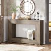 Modern Farmhouse 47-inch Long Entryway / Console Table in Grey Wood Finish