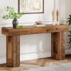 Modern Farmhouse 63-inch Entryway Console Sofa Table in Distressed Wood Finish