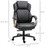 Brown Big and Tall Diamond Stitching Executive Adjustable Height Office Chair
