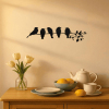 1PC Fashionable Metal Bird Wall Art - Bird on the Branch Wall Ornament. The Leaves with Birds Sculpture Wall Decor Is a Fashion - forward Metal Wall H