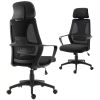 Mesh Office Chair with Up&Down Headrest, Ergonomic Computer Desk Chair with Adjustable Tilt Angle