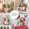 Set of 2 Christmas Gnome Plush Decorations