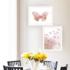 Trendy Decor 4U 2- Piece Vignette Meadow Flora Birds and Butterflies Framed Wall Art for Living Room, Abstract Wall Art Print for Home Decor