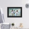 Trendy Decor 4U "Running on the Beach" Framed Wall Art, Modern Home Decor Framed Print for Living Room