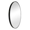 Black Round Small Decorative Wall Mirror for Bathroom or Living Room