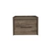 Floating Nightstand Calion, Bedroom, Dark Brown