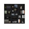 Lainor 3 Piece Home Bookcase set, 74" Wide with 13 Shelves , Living Room Set Set Black