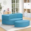 Modular Kids Play Couch, Toddler Furniture Lounger Sofa ,Blue
