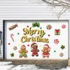 28PCS Christmas Garage Door Decorations Magnets - Gingerbread Men Merry Xmas Candy Canes, Holiday Refrigerator Fridge Kitchen Decor
