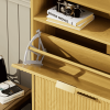 Shoe Cabinet Storage for Entryway Hidden Shoes Storage Cabinet with 2 Flip Drawers, Tall Free Standing Shoe Organizer Rack for Foyer, Hallway. Natural