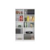 Kenyon 2 Piece Home Bookcase set, 42" Wide with 10 Shelves, Living Room Set White