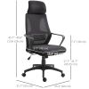 Mesh Office Chair with Up&Down Headrest, Ergonomic Computer Desk Chair with Adjustable Tilt Angle