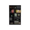 Kenyon 2 Piece Home Bookcase set, 42" Wide with 10 Shelves, Living Room Set Black