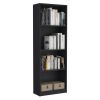 Hialeah 3 Piece Home Bookcase set, 74" Wide with 10 Shelves and Two Double-Door Cabinet , Living Room Set Set Black