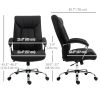 High Back Swivel Home Office Chair Task Ergonomic Linen Fabric Computer Chair, with Arm, Adjustable Height, Black