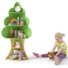 5-Tier Green Tree-Shaped Kids Bookshelf (3+ Years) - 19"x19"x52" Corner Design (Space-Saving), Stores Books/Toys/Decor