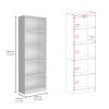 Kenyon 2 Piece Home Bookcase set, 42" Wide with 10 Shelves, Living Room Set White