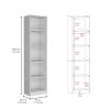 Luetz 3 Piece Home Bookcase set, 67" Wide with 15 Shelves , Living Room Set Set White