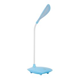 Dimmable LED Desk Light Table Beside Reading Lamp Touch Sensor USB Rechargeable Table Lamp Flexible Gooseneck Book Night Light (Option: Blue)