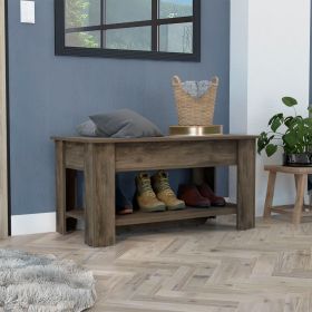 Saturn Storage Table, Four Legs, Lower Shelf (Color: Dark Brown)