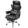 VEVOR Executive Office Chair with Footrest, 400lb Capacity Office Chair with Lumbar Pillow & Removable Armrests, Heavy Duty Ergonomic Chair