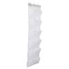 Over the Door Shoes Rack 24-Mesh-Pocket Organizer 6-Layer Hanging Storage Shelf for Shoes Slippers Small Toys Closet Cabinet