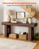 VEVOR 63 in Console Table, Farmhouse Desk Behind the Couch, Wooden Rectangle Entrance Desk, Narrow Long Sofa Table Accent Stand for Hallway, Bedroom