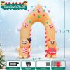 7 FT Christmas Inflatable Gingerbread House Archway Decoration